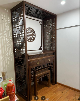 Làm Phòng Thờ Đẹp Bằng Vách Ngăn Chỉ Trong 1 Tuần
